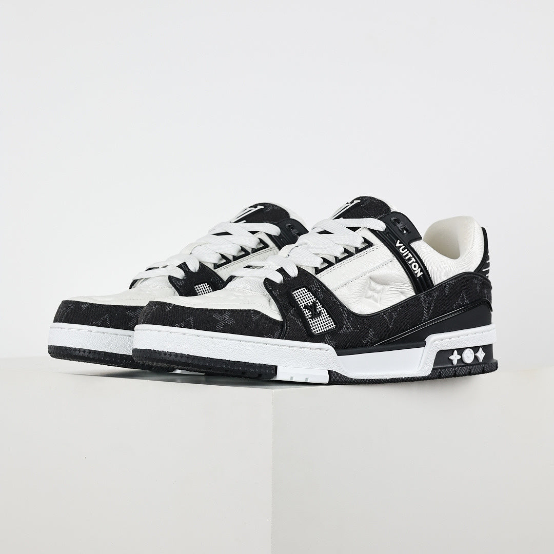 Louis Vuitton LV Trainer X1 Max – Black Denim Edition | Luxury Classic Peak