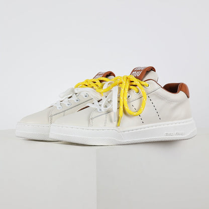 Miu Miu Early Spring Suede & Satin Trainer Sneakers